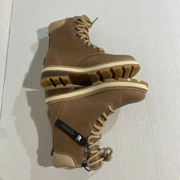 Sorel Women's Lennox Lace STKD Waterproof Boots Ceramic/Canoe Hiking Commuting - Picture 10 of 12